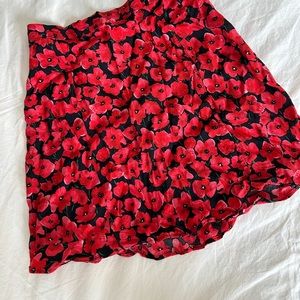 Mini red skirt